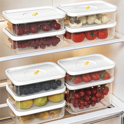 Kdkad Meat Container for Fridge, Lunch Meat Container for Refrigerator Organizers and Storage - Stackable Food Storage Boxes with Lids Cheese Keep Box for Fridge Airtight Organizer.