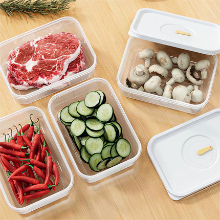 Kdkad Meat Container for Fridge, Lunch Meat Container for Refrigerator Organizers and Storage - Stackable Food Storage Boxes with Lids Cheese Keep Box for Fridge Airtight Organizer.