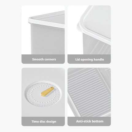 Kdkad Meat Container for Fridge, Lunch Meat Container for Refrigerator Organizers and Storage - Stackable Food Storage Boxes with Lids Cheese Keep Box for Fridge Airtight Organizer.