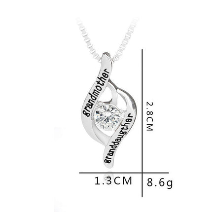 Chmadoxn Best Gifts for Women, Mother's Day Gifts for Grandma 925 Silver Mom Necklace Birthday Mother Day Jewelry Gifts for Grandma from GrandDaughter GrandSon.