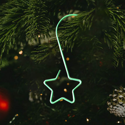 AYktou 50 Pack Christmas Ornament Hooks 0.47*1.18in Stainless Steel S-Shaped Hangers for Christmas Tree Decoration Christmas Stocking Balls Christmas Ornaments,Gold.