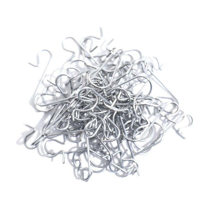 AYktou 50 Pack Christmas Ornament Hooks 0.47*1.18in Stainless Steel S-Shaped Hangers for Christmas Tree Decoration Christmas Stocking Balls Christmas Ornaments,Gold.