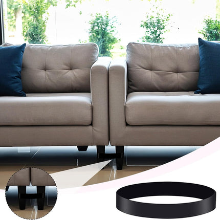 Sectional Couch Connector Tutuviw 16 Pcs Sofa Couch Leg Strap,Heavy Duty Rubber Cinch Strap Keep Prevent Sofa Sliding,Reusable Loop Cinch Quick Install Tool for Fixing Sectional Together.