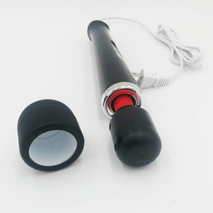 Tutuviw 10 Speeds Wired Powerful Handheld Electric Back Massager with Strong Vibrations, Personal Therapy Massager for Muscle Aches, Sports Recovery, Body Pain (Black).