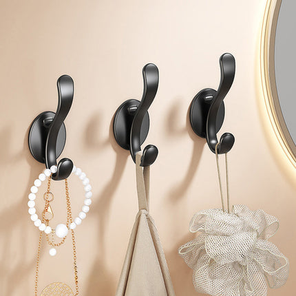 Wall Mounted Coat Hooks, 5 Pack Heavy Duty Hardware Robe Hooks, Decorative for Single Hanging Coats Towel Cubicle Classroom Kitchen Bath Backpack Hat Hook.