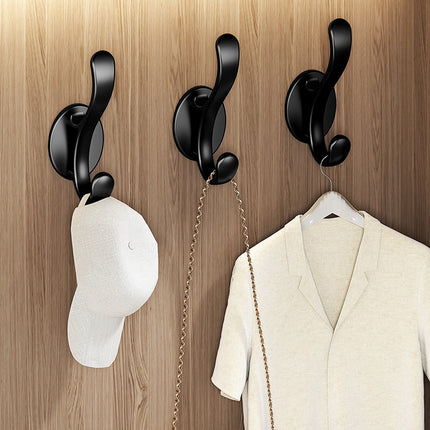 Wall Mounted Coat Hooks, 5 Pack Heavy Duty Hardware Robe Hooks, Decorative for Single Hanging Coats Towel Cubicle Classroom Kitchen Bath Backpack Hat Hook.