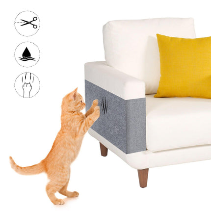 Beige Cat Scratcher - Durable Cardboard Scratching Pad for Cats.