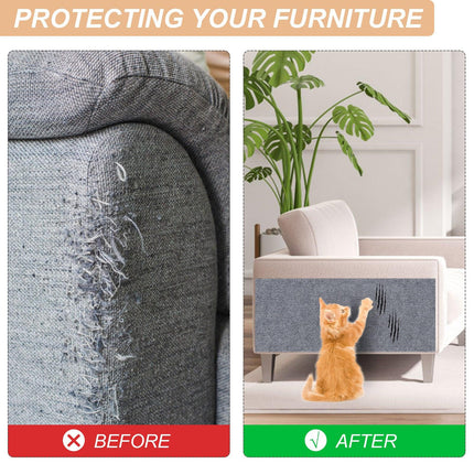 Beige Cat Scratcher - Durable Cardboard Scratching Pad for Cats.