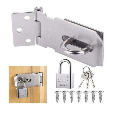 30mm Door Bolt with Latch and Keys - Heavy-Duty Security Lock for Home & Office.