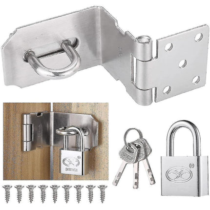 30mm Door Bolt with Latch and Keys - Heavy-Duty Security Lock for Home & Office.