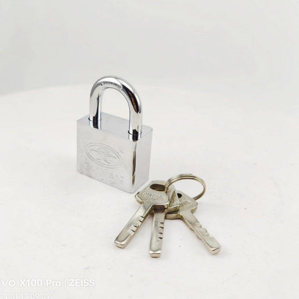 30mm Door Bolt with Latch and Keys - Heavy-Duty Security Lock for Home & Office.