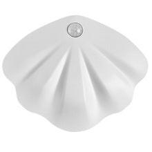 White Shell Sensor Light - Decorative LED Motion-Activated Lamp for Home & Outdoor.