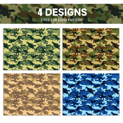 Wrapping Paper - Style WZ021 (12-Sheet Set).