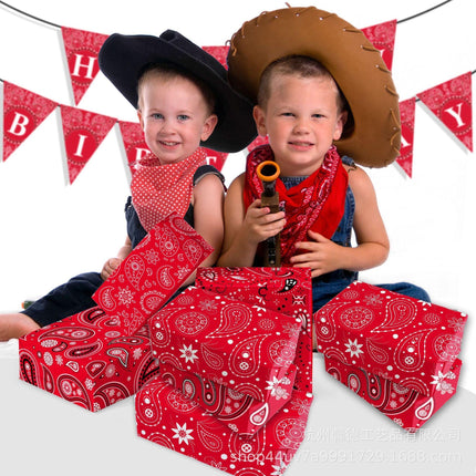 Gift Box Decorative Wrapping Paper - Style WZ003 (12-Sheet Set).