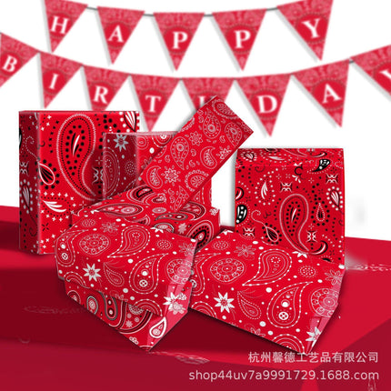 Gift Box Decorative Wrapping Paper - Style WZ003 (12-Sheet Set).