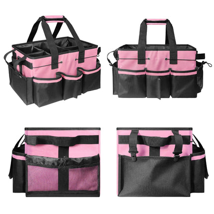 Gray Cleaning Kit - Multi-Purpose Cleaning Supplies Organizer Bag.