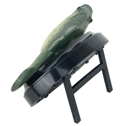 Singing Fish Decoration - Green with Square Base.