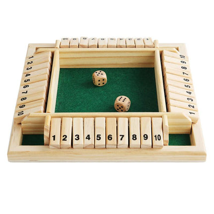 A green card-flipping toy, an interactive and educational toy for parties, a casual game prop for board game cards with four-sided numbers.