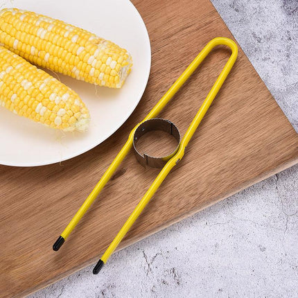 1 pc Household stainless steel peeler, plane knife, threshing and stripping device, creative kitchen tools (yellow).