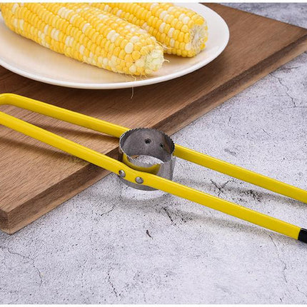 1 pc Household stainless steel peeler, plane knife, threshing and stripping device, creative kitchen tools (yellow).