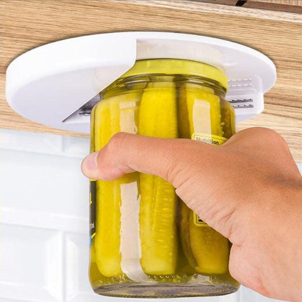 1 pc Jar Opener Round can opener Kitchen cabinet bottom lid can opener table bottom can opener.