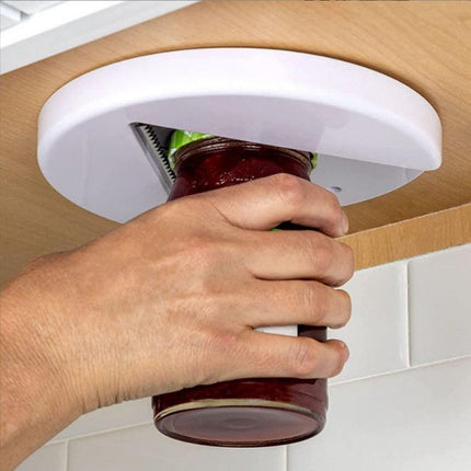 1 pc Jar Opener Round can opener Kitchen cabinet bottom lid can opener table bottom can opener.