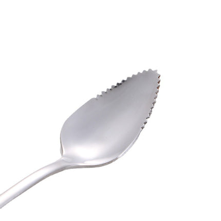 4 pieces stainless steel scraper spoons, children's complementary food spoons, baby fruit puree scraper spoons for dredging.