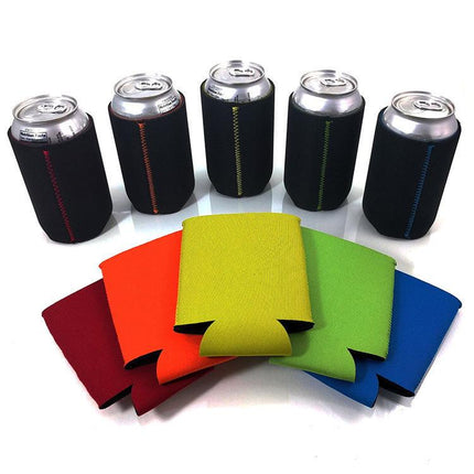 Can Cooler Sleeve - 6-Color Set, Insulated Beverage Holders.
