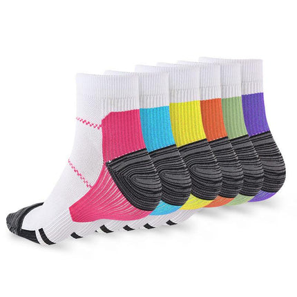 7-Color Ankle Socks Set - Vibrant Daily Wear Socks.