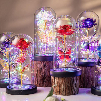 Purple & Silver Butterfly Lantern - Festive Decorative LED Light.