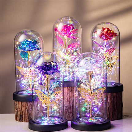 Purple & Silver Butterfly Lantern - Festive Decorative LED Light.