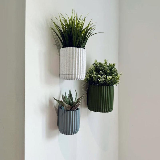 Modern Minimalist Mounted Planter, Indoor, Hidden Wall Mount, Home Decor, Home Gift, Wall Planter, Hidden Drip Tray.