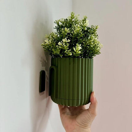 Modern Minimalist Mounted Planter, Indoor, Hidden Wall Mount, Home Decor, Home Gift, Wall Planter, Hidden Drip Tray.