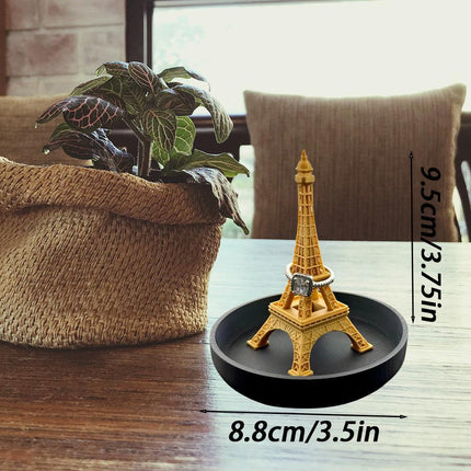 Eiffel Tower Ring Stand – An elegant jewelry stand, a romantic gift, a chic decoration, perfect for engagements, weddings, or dressing table displays..