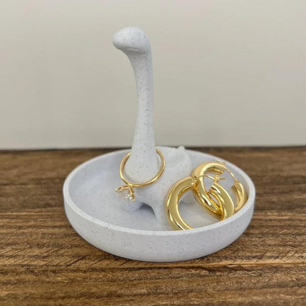 Dinosaur Jewelry Holder for Adorable Ring Display Cute Dino Ring Stand for Ring Storage Dino Ring Organizer Jewelry Display Ring Dish Tray.