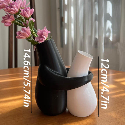 3D printedHugging Vases, decorative vase, suitable for office and home desktop flower pots, a gift for illustration enthusiasts, Valentine's Day, Mother's Day, Easter gift..