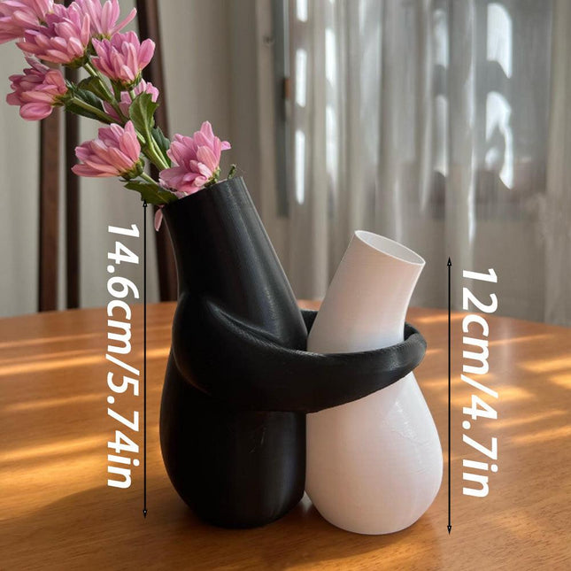 3D printedHugging Vases, decorative vase, suitable for office and home desktop flower pots, a gift for illustration enthusiasts, Valentine's Day, Mother's Day, Easter gift..