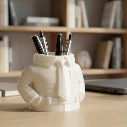 Hirt & Tie Pen Holder – Stylish 3D Printed Desk Organizer.