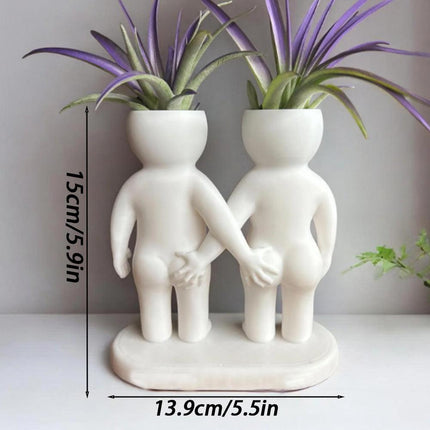Funny Couple Air Plant Holder - Cheeky Anniversary Gift.