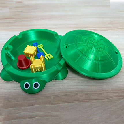 Mini Turtle Sandbox Desk Toy with  Small Tools, Mini Zen Garden Fidget Stress Relief Toys for Adults and Kids, Desktop Decor Accessories for Home and Office.