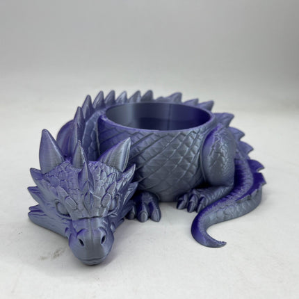 Sleeping Dragon Bowl, Fantasy Home Decor 3D Printed,Sleeping Dragon Flowerpot,Dragon Lover Gifts.