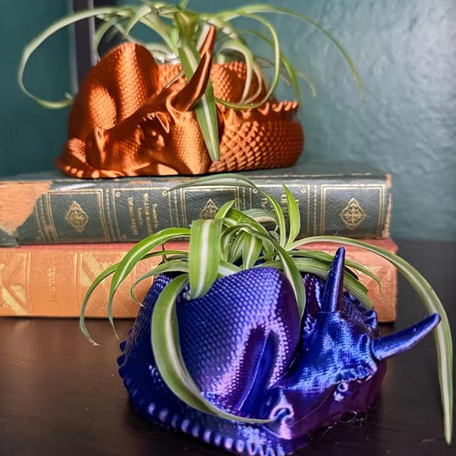 Dragon Planter, 3D Printed, Fantasy Decor, Dragon Pot, Dragon Bowl, Dragon Dish.