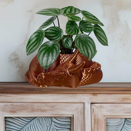 Dragon Planter, 3D Printed, Fantasy Decor, Dragon Pot, Dragon Bowl, Dragon Dish.