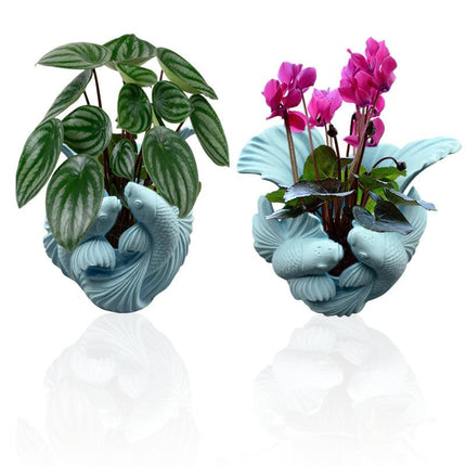 Biomorphic Flowing Sculptural Vase - Organic Wavy Modern Home Decor.