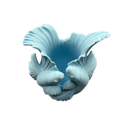 Biomorphic Flowing Sculptural Vase - Organic Wavy Modern Home Decor.