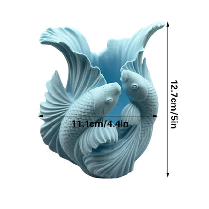 Biomorphic Flowing Sculptural Vase - Organic Wavy Modern Home Decor.