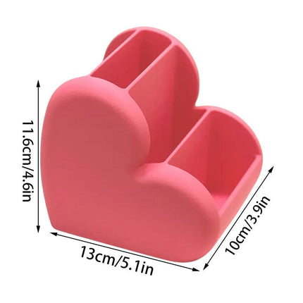 These adorable 3D-printed heart-shaped cosmetic and desktop organizers are perfect for keeping your space tidy while adding a decorative touch..