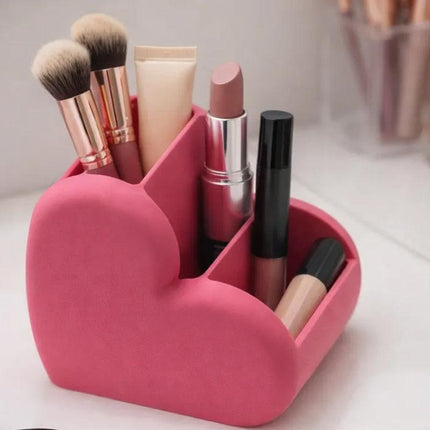 These adorable 3D-printed heart-shaped cosmetic and desktop organizers are perfect for keeping your space tidy while adding a decorative touch..