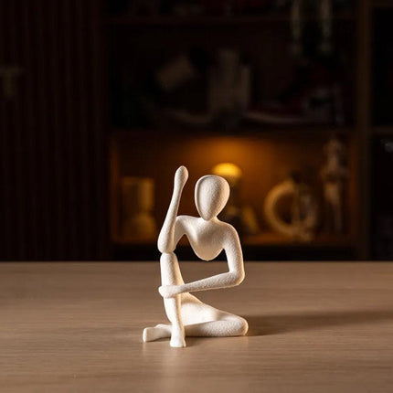 This "Blooming" vase stand adds a touch of nature to your space. White, single piece..
