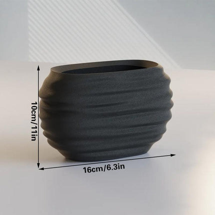 3D Printed Modern Pen Holder and Brush Cup - 
marble color.